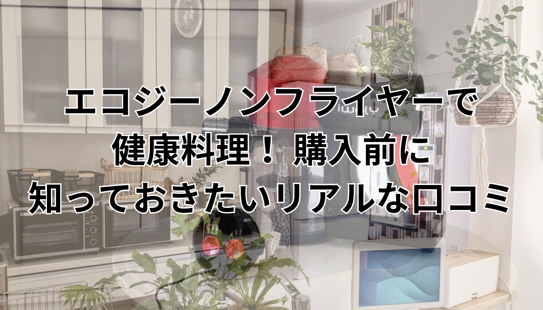 エコジーノンフライヤーで健康料理！ 購入前に知っておきたいリアルな口コミ