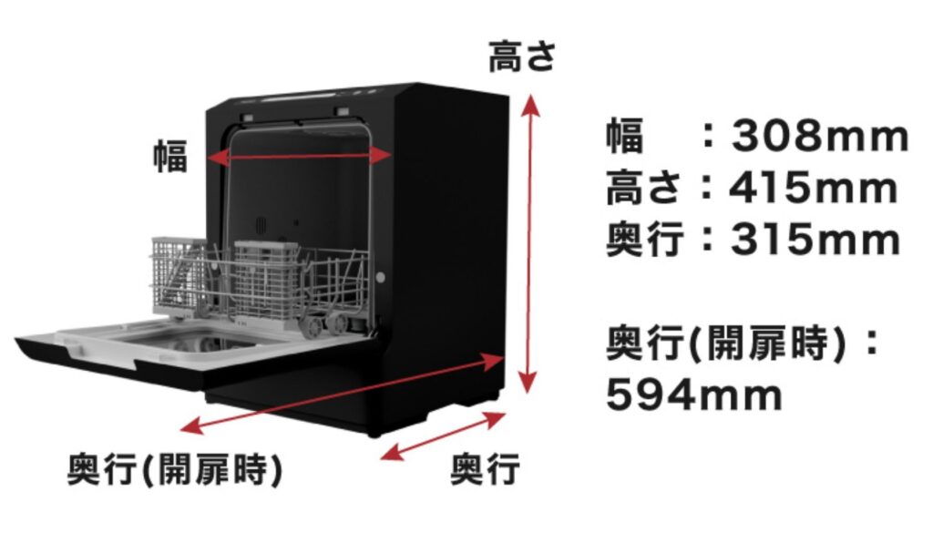 ラクアmini Plusとラクアminiの本体サイズ