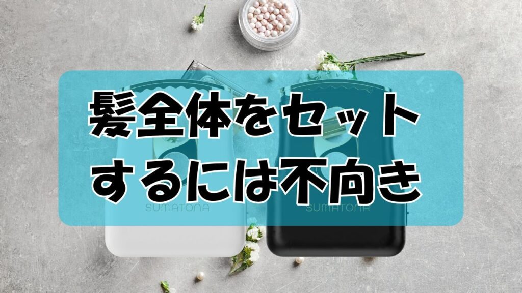 髪全体をセットするには不向き