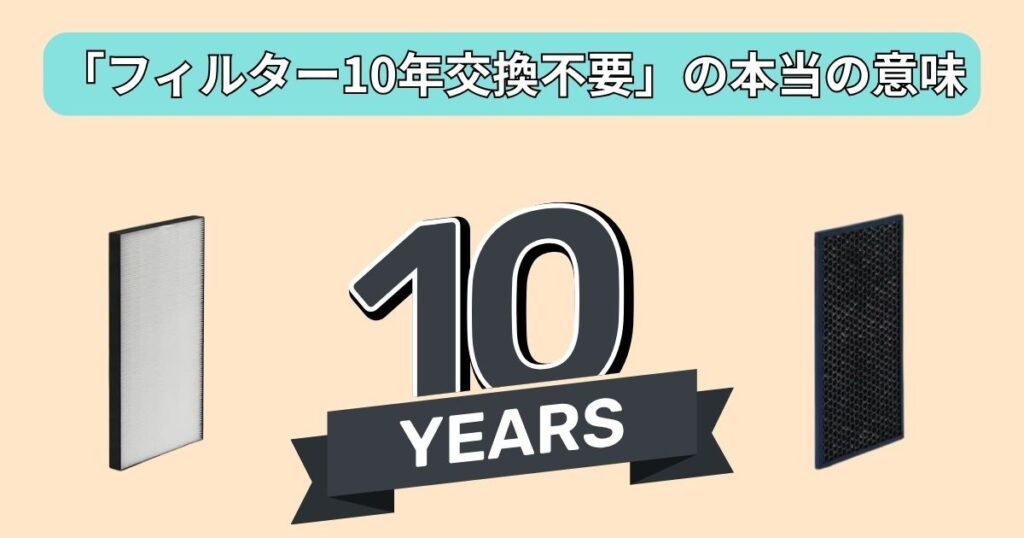 「フィルター10年交換不要」の本当の意味