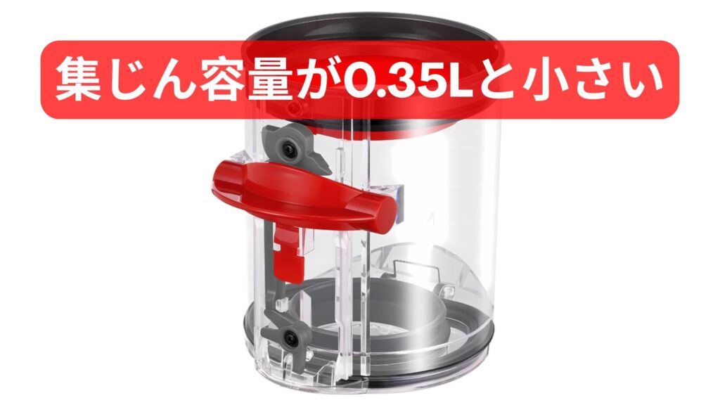集じん容量が0.35L