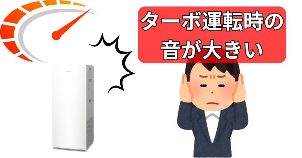 ターボ運転時の音が大きい