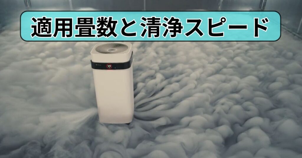 適用畳数と清浄スピード