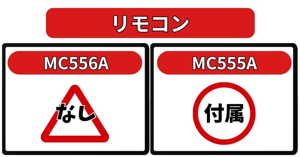 リモコンの有無