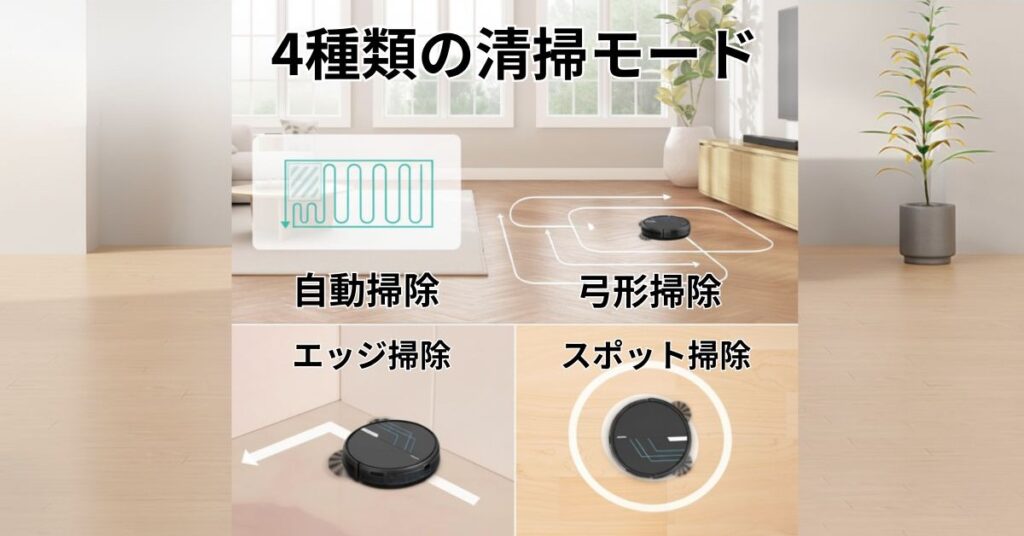 4種類の清掃モード