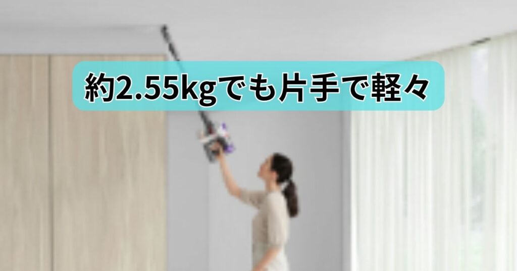 V8 Originは、約2.55kg