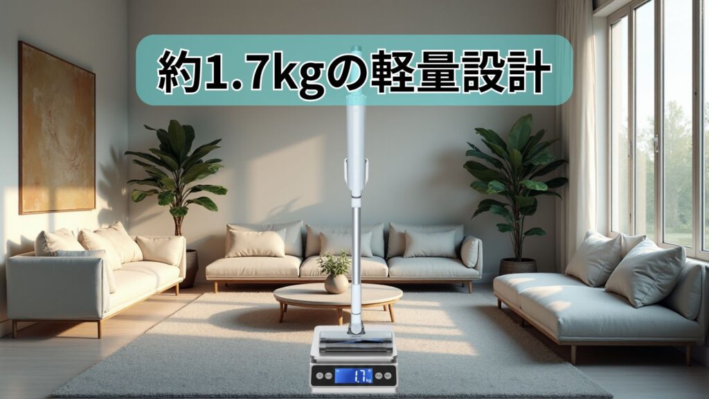 約1.7kgの軽量設計