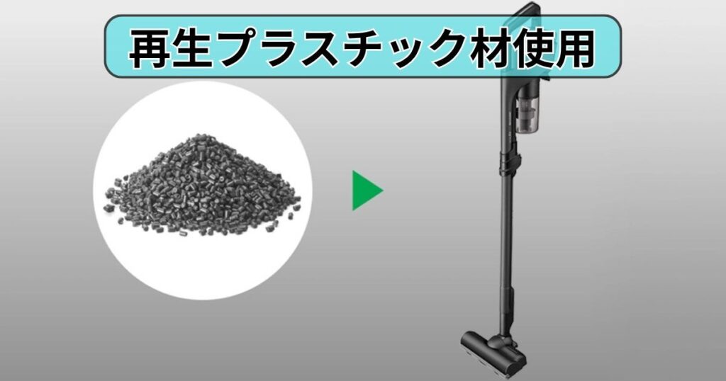 再生プラスチック材使用