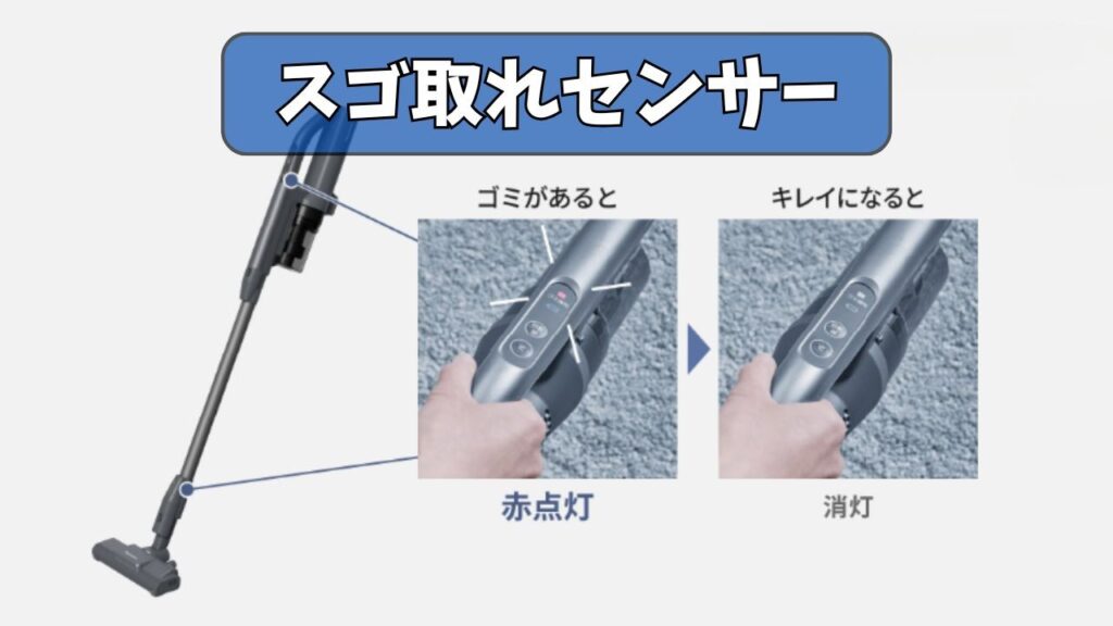 「スゴ取れセンサー」の有無