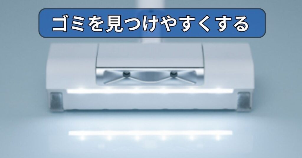 ゴミを見つけやすくする LEDライト