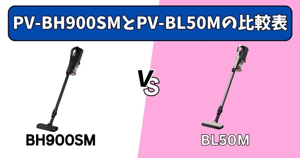 PV-BH900SMとPV-BL50Mの比較表