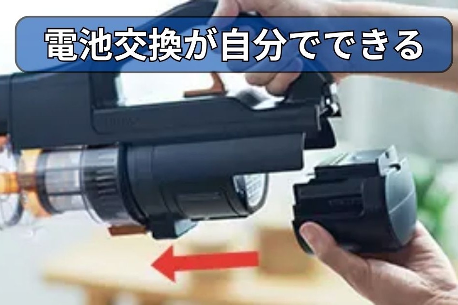 カセット式バッテリー｜電池交換が自分でできる
