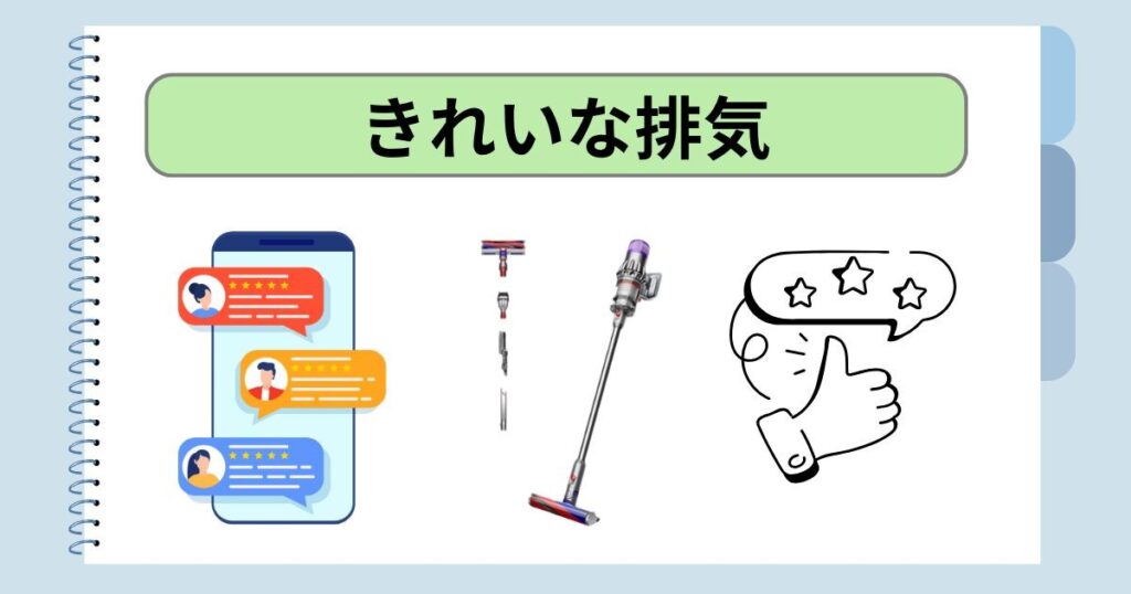 きれいな排気｜部屋の空気もクリーンに