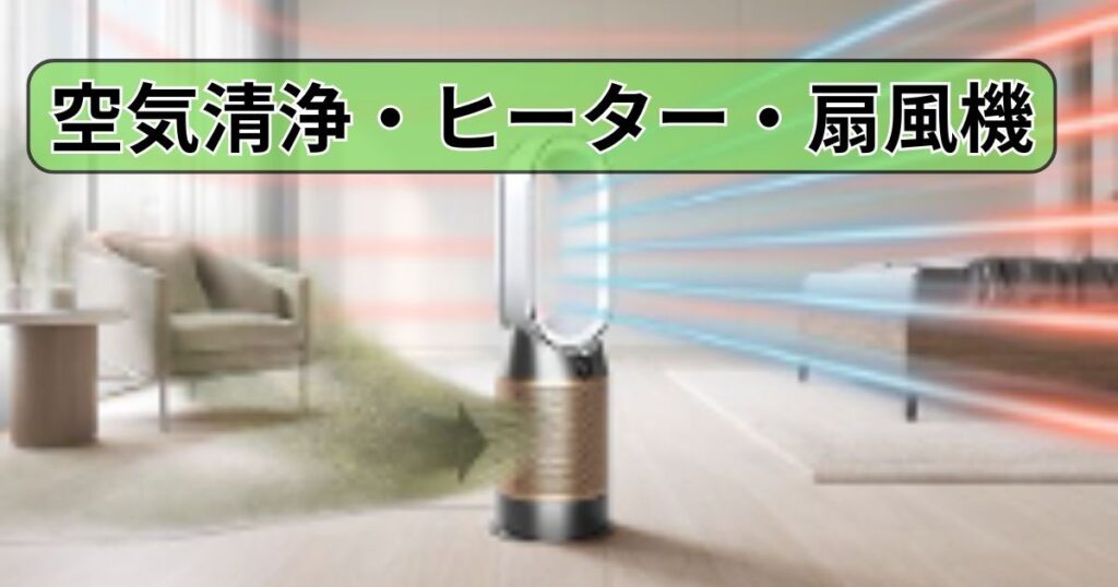 1台3役（空気清浄・ヒーター・扇風機）
