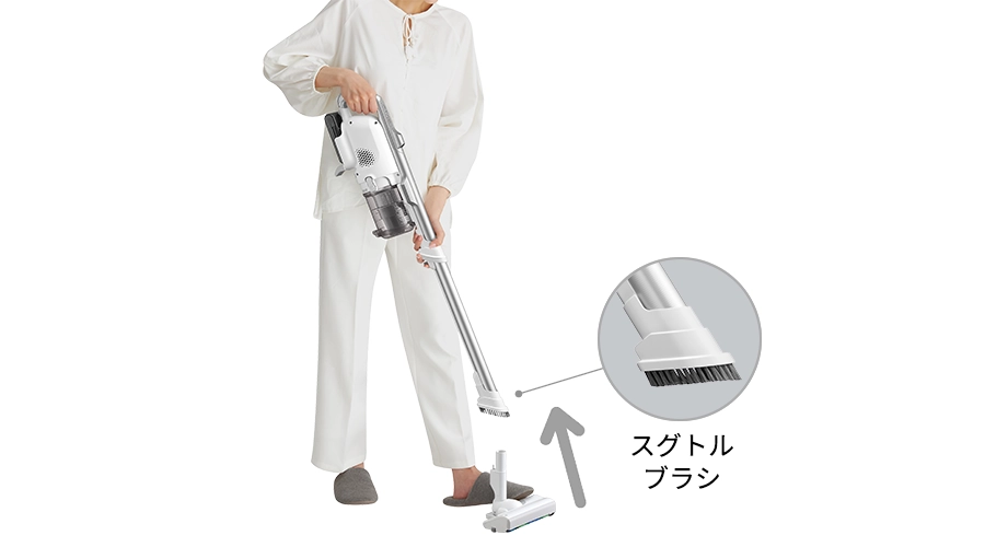 新スグトル構造｜ヘッド着脱がスムーズ