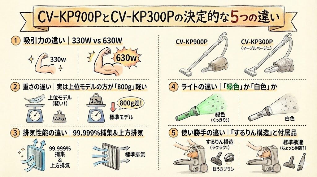 CV-KP900PとCV-KP300Pの決定的な5つの違い