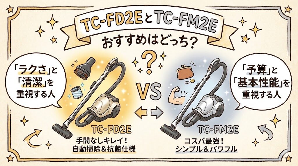TC-FD2EとTC-FM2E おすすめはどっち？