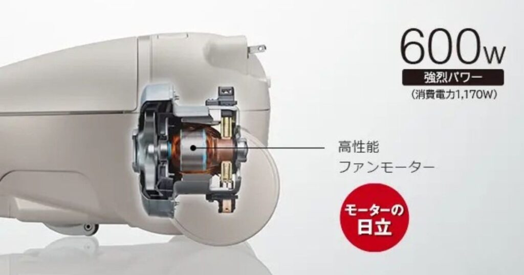 吸込仕事率 600W