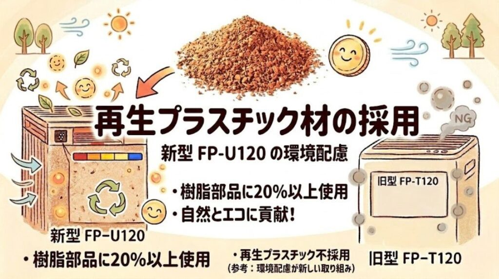 再生プラスチック材の採用