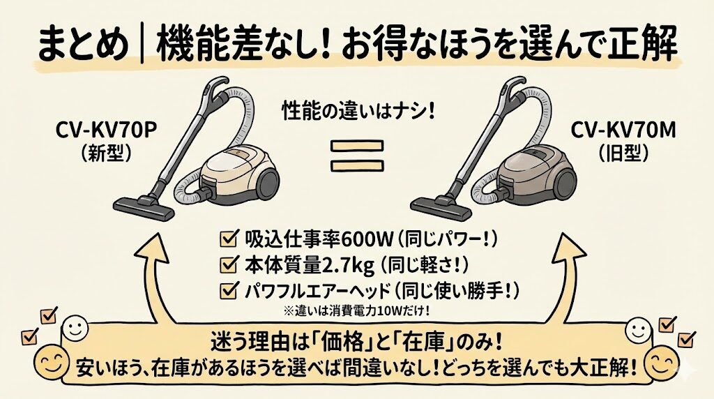 まとめ|機能差なし!お得なほうを選んで正解