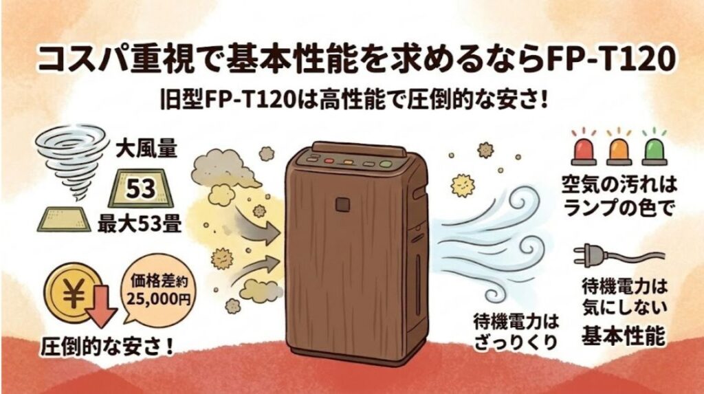 コスパ重視で基本性能を求めるならFP-T120