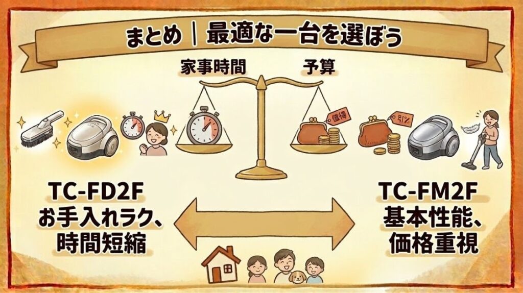 まとめ｜ライフスタイルに合わせて最適な掃除機を選ぼう