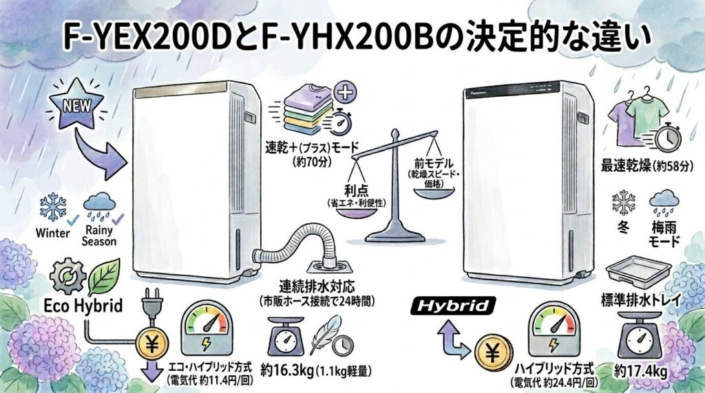 F-YEX200DとF-YHX200Bの決定的な違い