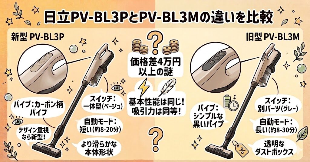 PV-BL3PとPV-BL3Mの違い