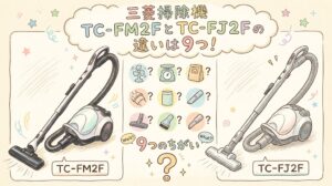 三菱掃除機 TC-FM2FとTC-FJ2Fの違いは9つ!