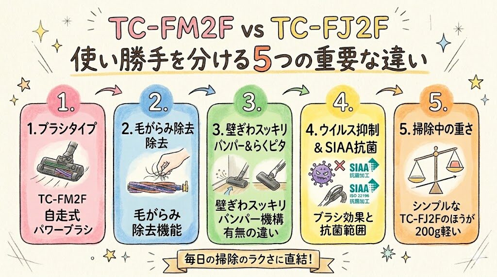 TC-FM2FとTC-FJ2Fの使い勝手を分ける5つの重要な違い