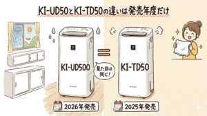 KI-UD50とKI-TD50の違いは発売年度だけ｜どちらを買うべきか徹底解説