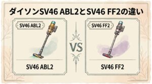 ダイソンSV46 ABL2とSV46 FF2の違いは3つ｜新型V12 Detect Slimを元店長が比較